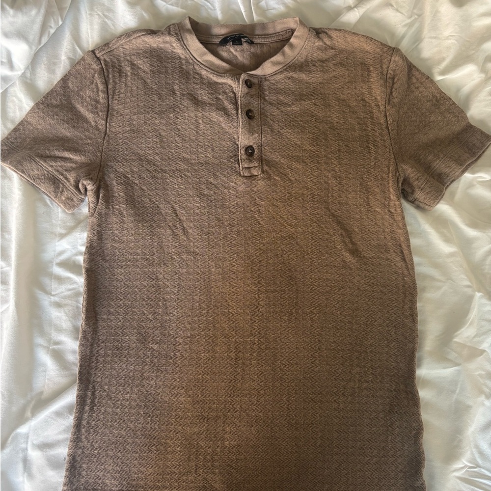 Banana Republic Tan Henley Shirt